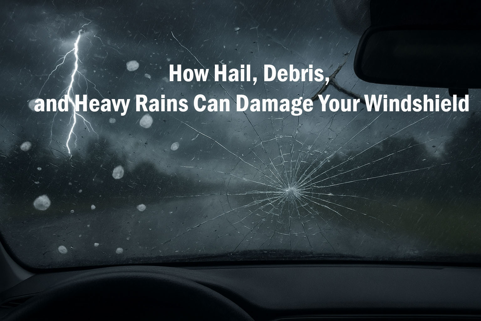 Storm Season and Auto Glass: How Hail, Debris, and Heavy Rains Can Wreck Your Windshield